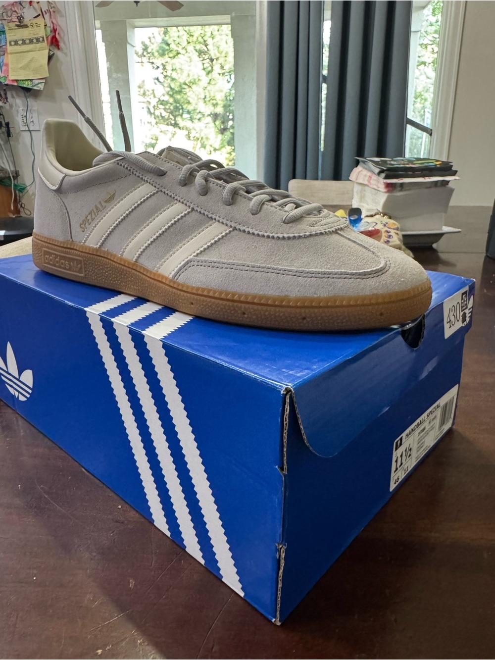 adidas Spezial OG Men’s Shoes — Light Grey with Gum Sole